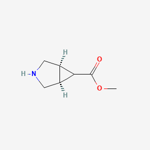molecular formula C7H11NO2 B12451623 methyl (1R,5S,6R)-3-azabicyclo[3.1.0]hexane-6-carboxylate 
