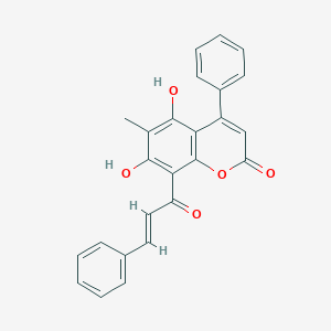 molecular formula C25H18O5 B1245171 Interruptin B 