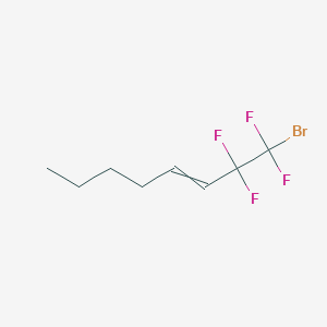molecular formula C8H11BrF4 B12451735 1-Bromo-1,1,2,2-tetrafluorooct-3-ene 