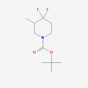 molecular formula C11H19F2NO2 B12451737 tert-Butyl 4,4-difluoro-3-methylpiperidine-1-carboxylate 