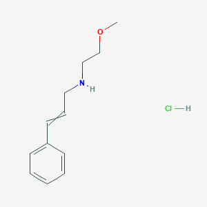 molecular formula C12H18ClNO B12451801 (2-Methoxyethyl)[(2E)-3-phenylprop-2-EN-1-YL]amine hydrochloride 