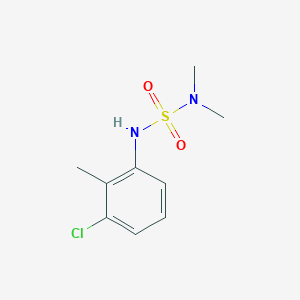molecular formula C9H13ClN2O2S B12451868 N'-(3-chloro-2-methylphenyl)-N,N-dimethylsulfuric diamide 