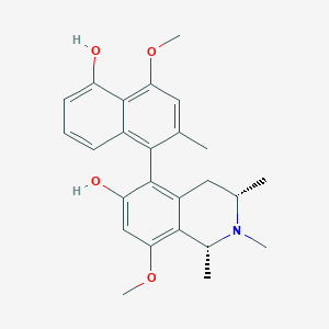 molecular formula C25H29NO4 B1245198 5'-O-Desmethylancistrocline 