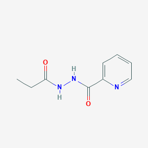 molecular formula C9H11N3O2 B12452013 N'-propanoylpyridine-2-carbohydrazide CAS No. 54571-17-4