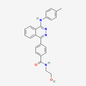molecular formula C24H22N4O2 B12452033 N-(2-hydroxyethyl)-4-{4-[(4-methylphenyl)amino]phthalazin-1-yl}benzamide 