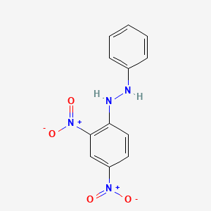 molecular formula C12H10N4O4 B12452072 1-(2,4-Dinitrophenyl)-2-phenylhydrazine CAS No. 64264-31-9