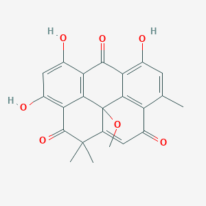 molecular formula C23H18O7 B1245208 Resistoflavin methyl ether 