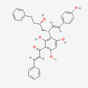 molecular formula C35H34O6 B1245212 Alpinnanin C 