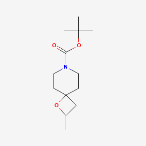 molecular formula C13H23NO3 B12452132 Tert-butyl 2-methyl-1-oxa-7-azaspiro[3.5]nonane-7-carboxylate 
