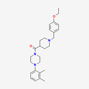 molecular formula C27H37N3O2 B12452154 [4-(2,3-Dimethylphenyl)piperazin-1-yl][1-(4-ethoxybenzyl)piperidin-4-yl]methanone 