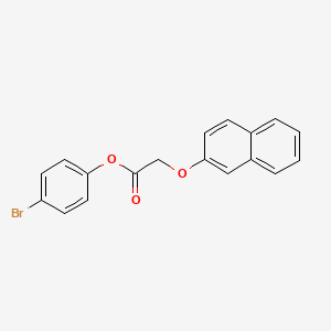 molecular formula C18H13BrO3 B12452185 4-Bromophenyl (naphthalen-2-yloxy)acetate 