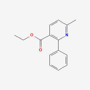 molecular formula C15H15NO2 B12452266 Ethyl 6-methyl-2-phenylnicotinate 
