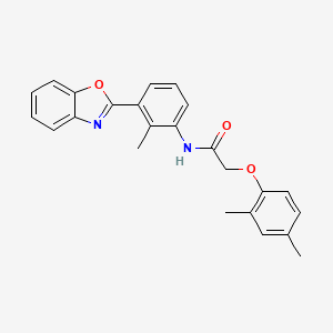 molecular formula C24H22N2O3 B12452304 N-[3-(1,3-benzoxazol-2-yl)-2-methylphenyl]-2-(2,4-dimethylphenoxy)acetamide 