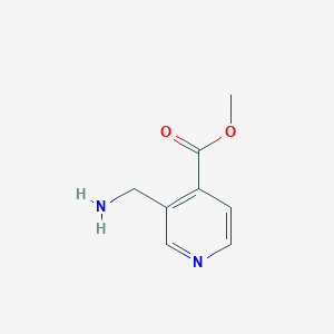 molecular formula C8H10N2O2 B12452500 Methyl 3-(aminomethyl)isonicotinate 