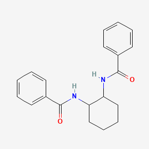 molecular formula C20H22N2O2 B12452522 N-(2-benzamidocyclohexyl)benzamide 