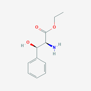 molecular formula C11H15NO3 B12452575 ethyl (2S,3R)-2-amino-3-hydroxy-3-phenylpropanoate 