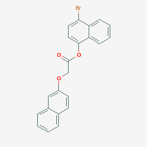 molecular formula C22H15BrO3 B12452687 4-Bromonaphthalen-1-yl (naphthalen-2-yloxy)acetate 