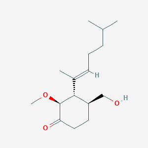 (2S,3S,4S)-4-(hydroxymethyl)-2-methoxy-3-[(2E)-6-methylhept-2-en-2-yl]cyclohexanone