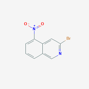 molecular formula C9H5BrN2O2 B12452735 3-Bromo-5-nitroisoquinoline 