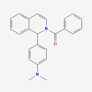 molecular formula C24H22N2O B12452781 [1-(4-Dimethylamino-phenyl)-1H-isoquinolin-2-yl]-phenyl-methanone CAS No. 26580-48-3
