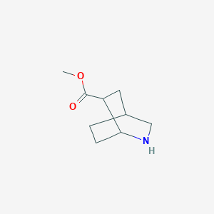 molecular formula C9H15NO2 B12452784 Methyl 2-azabicyclo[2.2.2]octane-6-carboxylate CAS No. 122684-56-4
