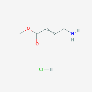 molecular formula C5H10ClNO2 B12452793 Methyl 4-aminobut-2-enoate;hydrochloride 
