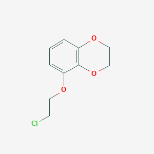 molecular formula C10H11ClO3 B1245283 1,4-Benzodioxin, 5-(2-chloroethoxy)-2,3-dihydro- CAS No. 10288-38-7