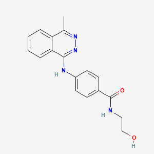 molecular formula C18H18N4O2 B12452881 N-(2-hydroxyethyl)-4-[(4-methylphthalazin-1-yl)amino]benzamide 