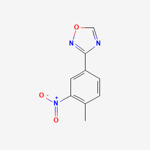 molecular formula C9H7N3O3 B12452939 3-(4-Methyl-3-nitrophenyl)-1,2,4-oxadiazole 