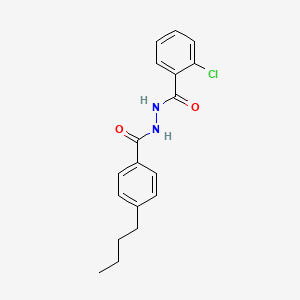 molecular formula C18H19ClN2O2 B12452954 N'-(4-butylbenzoyl)-2-chlorobenzohydrazide 
