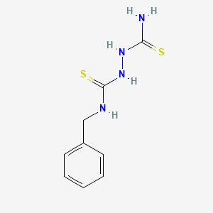 molecular formula C9H12N4S2 B12452969 N-benzylhydrazine-1,2-dicarbothioamide 