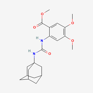 molecular formula C21H28N2O5 B12453100 Methyl 4,5-dimethoxy-2-[(tricyclo[3.3.1.1~3,7~]dec-1-ylcarbamoyl)amino]benzoate 