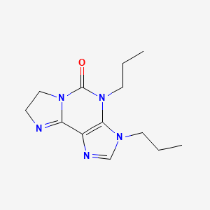 3,4-Dipropyl-7,8-dihydroimidazo[2,1-f]purin-5-one
