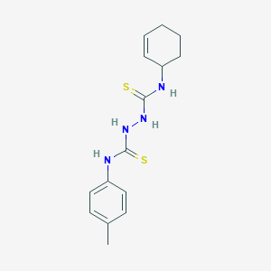 molecular formula C15H20N4S2 B12453270 N-(cyclohex-2-en-1-yl)-N'-(4-methylphenyl)hydrazine-1,2-dicarbothioamide 