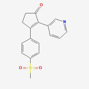 3-(4-Methanesulfonyl-phenyl)-2-pyridin-3-yl-cyclopent-2-enone