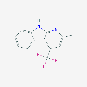 molecular formula C13H9F3N2 B12453485 2-Methyl-4-trifluoromethyl-9H-pyrido-[2,3-b]-indole 