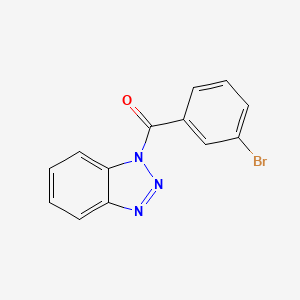 molecular formula C13H8BrN3O B12453504 1H-benzotriazol-1-yl(3-bromophenyl)methanone 