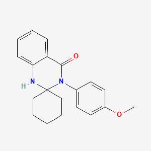 molecular formula C20H22N2O2 B12453547 3'-(4-methoxyphenyl)-1'H-spiro[cyclohexane-1,2'-quinazolin]-4'(3'H)-one 