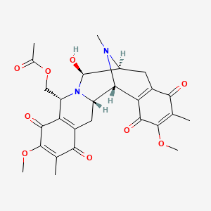 molecular formula C27H30N2O9 B1245360 Jorumycin 