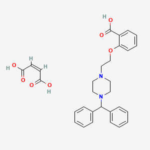 2-[2-(4-benzhydrylpiperazin-1-yl)ethoxy]benzoic acid;(Z)-but-2-enedioic acid