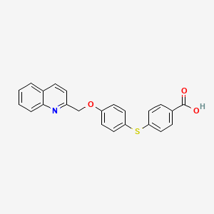 4-[4-(quinolin-2-ylmethoxy)phenyl]sulfanylbenzoic Acid