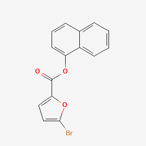 molecular formula C15H9BrO3 B12453627 Naphthalen-1-yl 5-bromofuran-2-carboxylate 