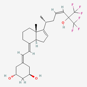(1R,3R)-5-[(2E)-2-[(3As,7aS)-7a-methyl-1-[(Z,2R)-7,7,7-trifluoro-6-hydroxy-6-(trifluoromethyl)hept-4-en-2-yl]-3a,5,6,7-tetrahydro-3H-inden-4-ylidene]ethylidene]cyclohexane-1,3-diol