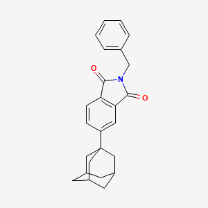 molecular formula C25H25NO2 B12453673 2-benzyl-5-(tricyclo[3.3.1.1~3,7~]dec-1-yl)-1H-isoindole-1,3(2H)-dione 