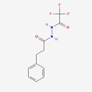 molecular formula C11H11F3N2O2 B12453685 3-phenyl-N'-(trifluoroacetyl)propanehydrazide 