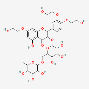 molecular formula C33H42O19 B12453703 Trihydroxyethylrutin 