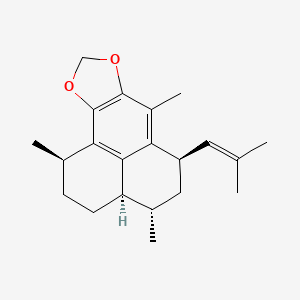 molecular formula C21H28O2 B1245372 Helioporin E 