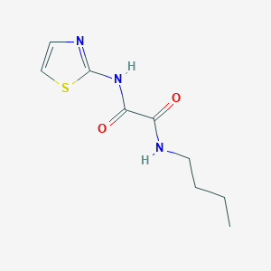 molecular formula C9H13N3O2S B12453760 N-butyl-N'-(1,3-thiazol-2-yl)ethanediamide 