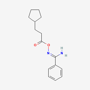 N'-[(3-cyclopentylpropanoyl)oxy]benzenecarboximidamide
