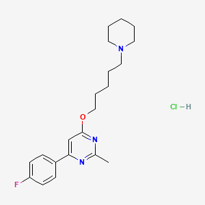 molecular formula C21H29ClFN3O B1245387 Enecadin hydrochloride CAS No. 178429-67-9